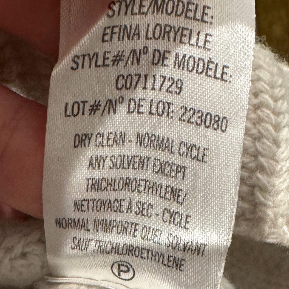 THEORY Thick Ribbed Knit Wool High Low Drop Shoulder Sweater Size M - Picture 8 of 8